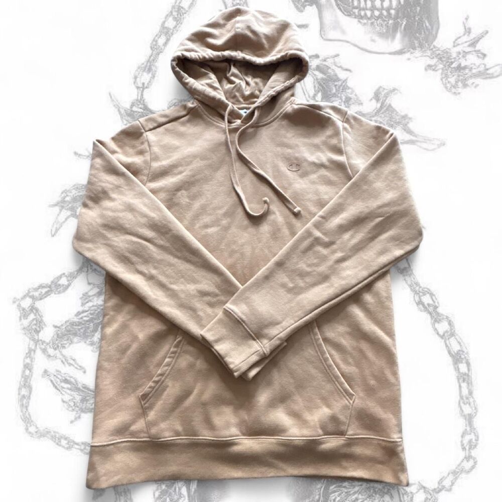 Champion Men's Tan and Cream Hoodie